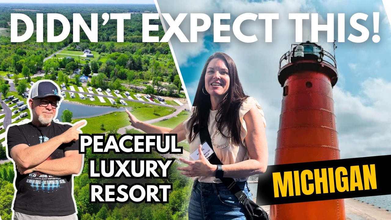 Most Peaceful Luxury RV Camping EVER! An EXCEPTIONAL Place To RV In Michigan