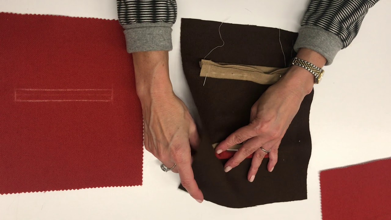 VCU Tailoring - Welt Pocket Construction