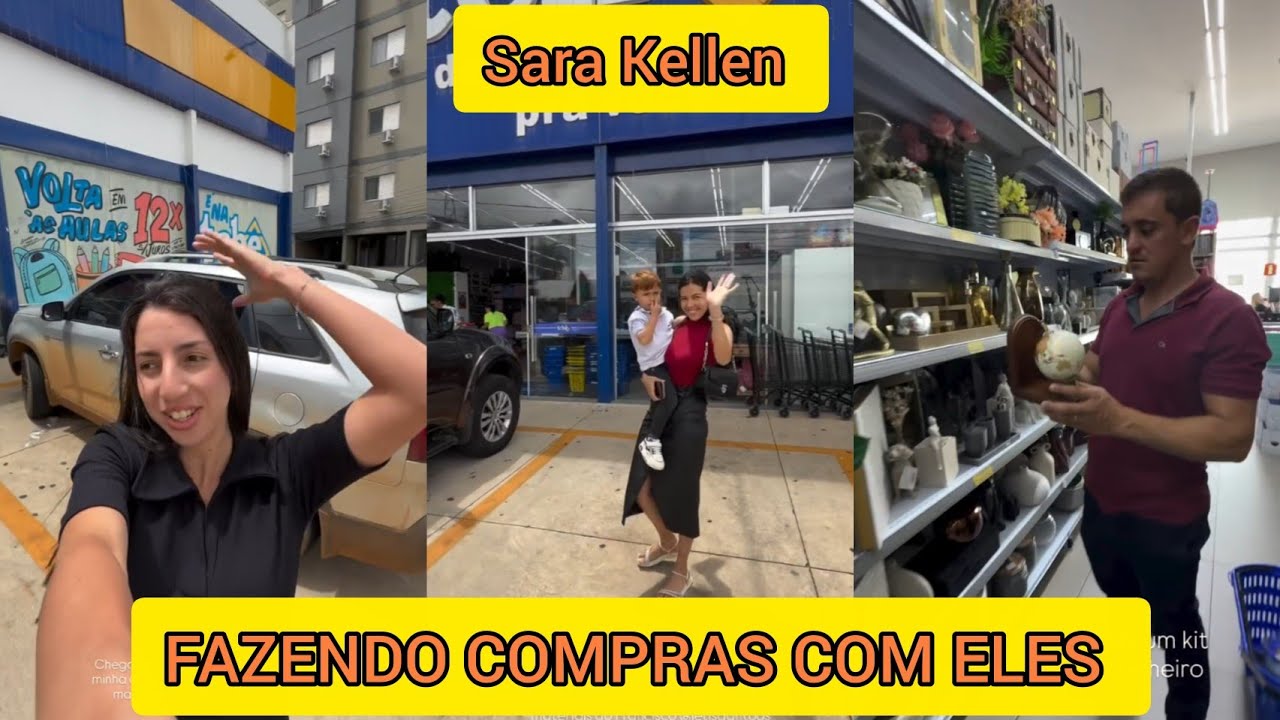 SARA KELLEN FOI FAZER COMPRAS COM LETÍCIA 