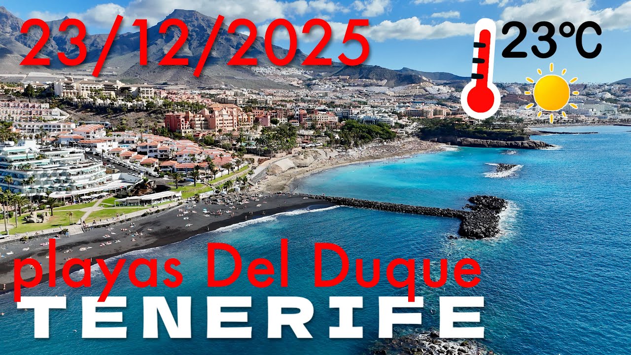 Tenerife - Del Duque beaches, Costa Adeje - 23/12/2025 23°C ☀️🏖️🎄