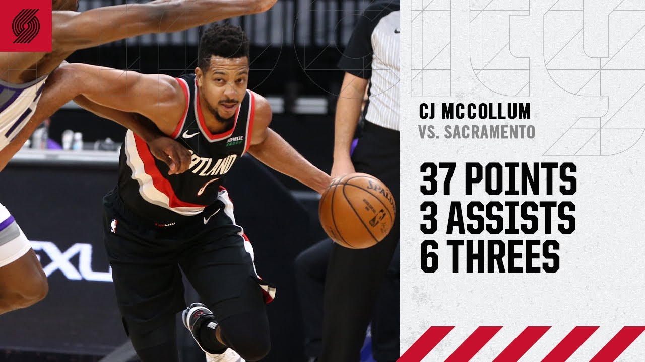 CJ McCollum (37 points, 6 threes) Highlights | Trail Blazers vs. Kings
