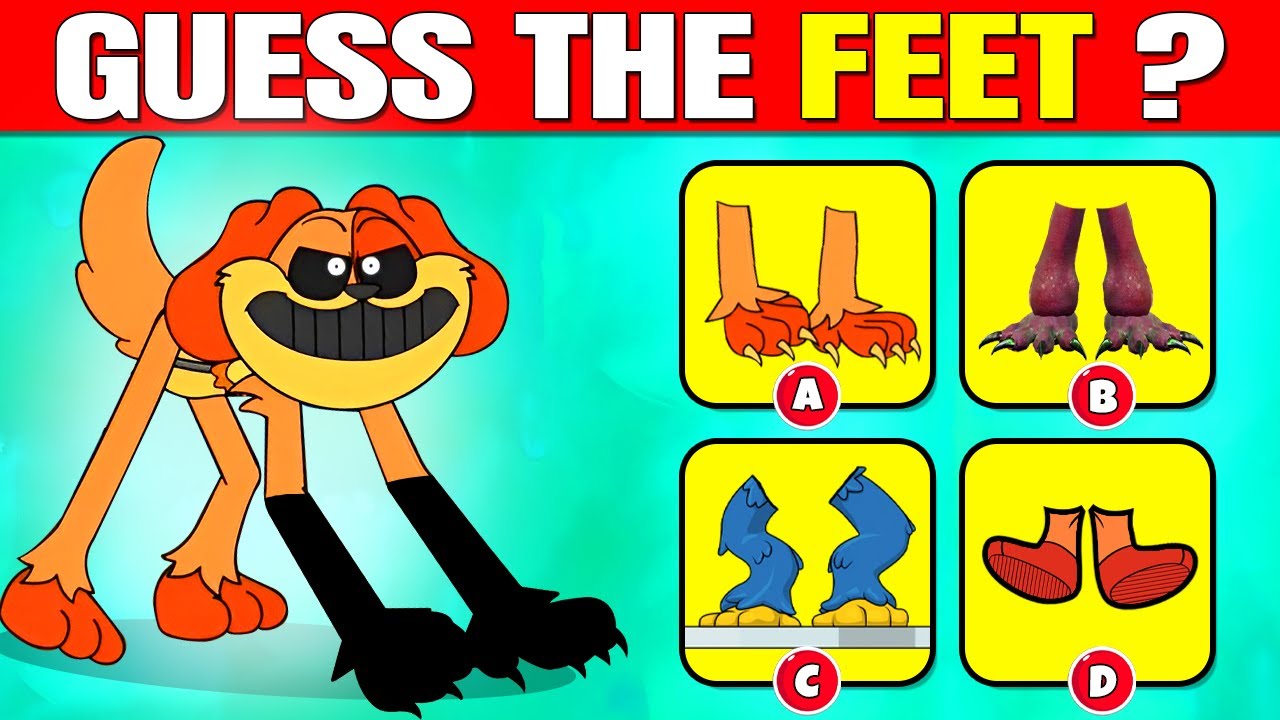 Guess The Monster By Voice & Feet | Poppy Playtime Chapter 3, Garten of banban6 , Digital Circus