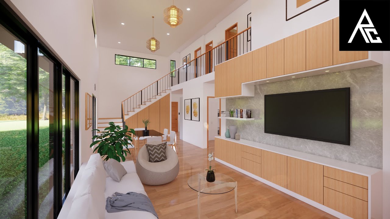 Simple and Lovely 5-Bedroom 8x12m Loft-Type Small House Design Idea by Architect Rassel Catapang