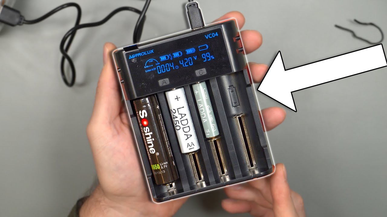 Astrolux® VC04 Li-ion Ni-MH Battery Charger: Unboxing & Testing
