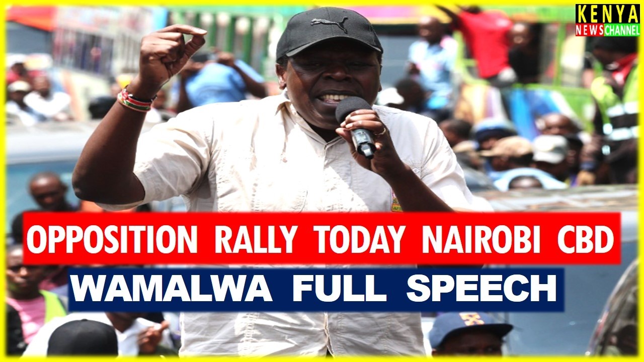 WAMALWA IS FIRE🔥 Listen what he told Ruto with Gachagua and Kalonzo United Opposition in Nairobi CBD