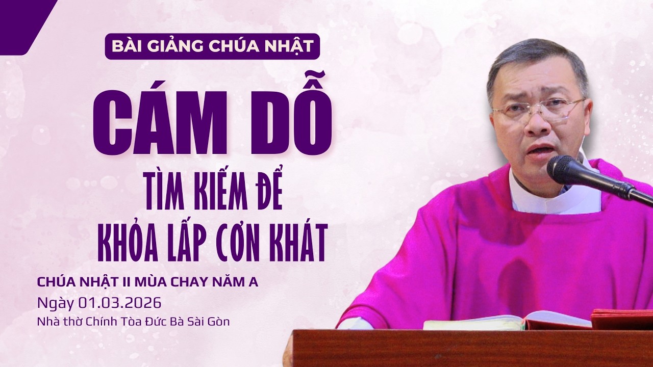 Cám dỗ - Tìm kiếm để khỏa lấp cơn khát - Lm GB Phương Đình Toại, MI | CN I MC năm A