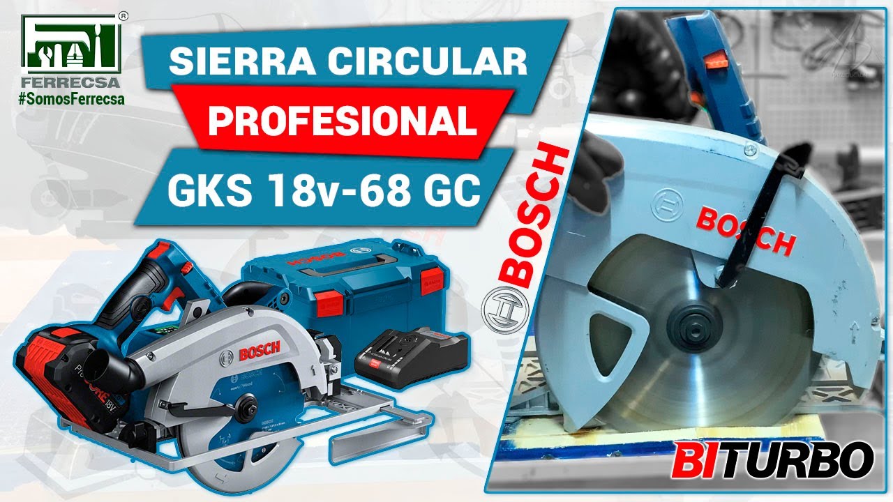 🔥NUEVA Sierra Circular GKS 18v-68 GC BiTURBO BOSCH🔥 (DEMOSTRACIÓN)