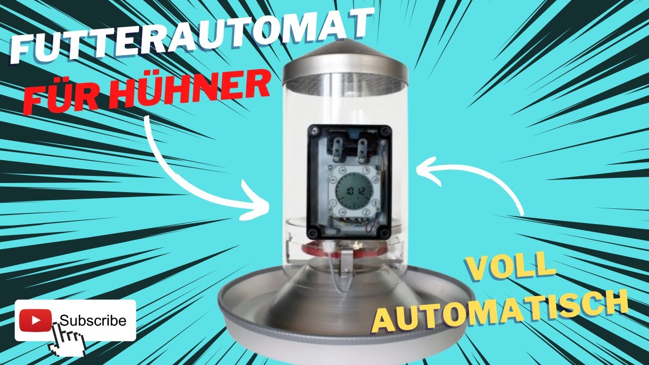 Hühner richtig füttern - Futterautomat - voll automatisch - Urlaub mit Hühnern #chicken #feeder
