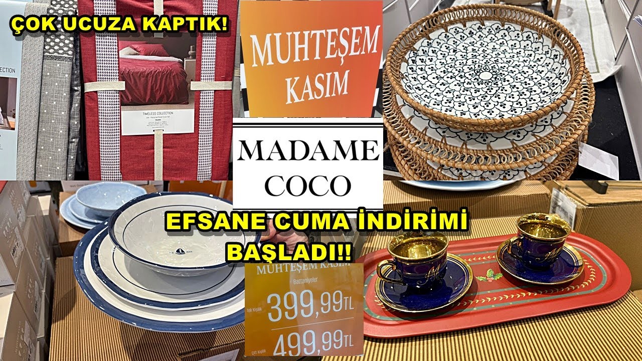 MADAME COCO'DA EFSANE CUMA İNDİRİMLERİ/BATTANİYELER 300 TL/MUHTEŞEM KASIM İNDİRİMİ/ÇEYİZ ALIŞVERİŞİ