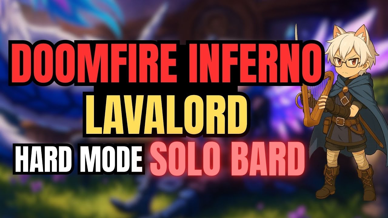 Doomfire Inferno of the Lavalord Leveler - HARD MODE (Solo Bard) | Aura Kingdom Impact