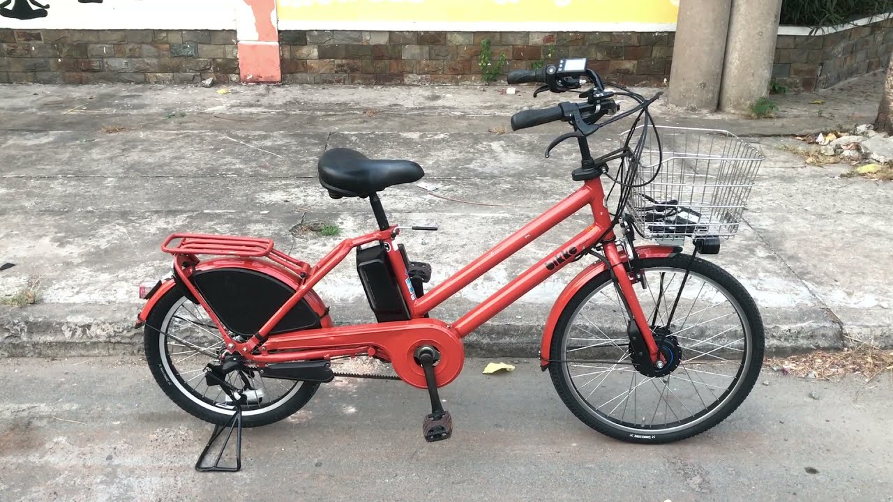 X339 : Xe đạp điện Brigetone h&agrave;ng Nhật cũ - động cơ 36V tốc độ khủng - h&agrave;ng hiếm