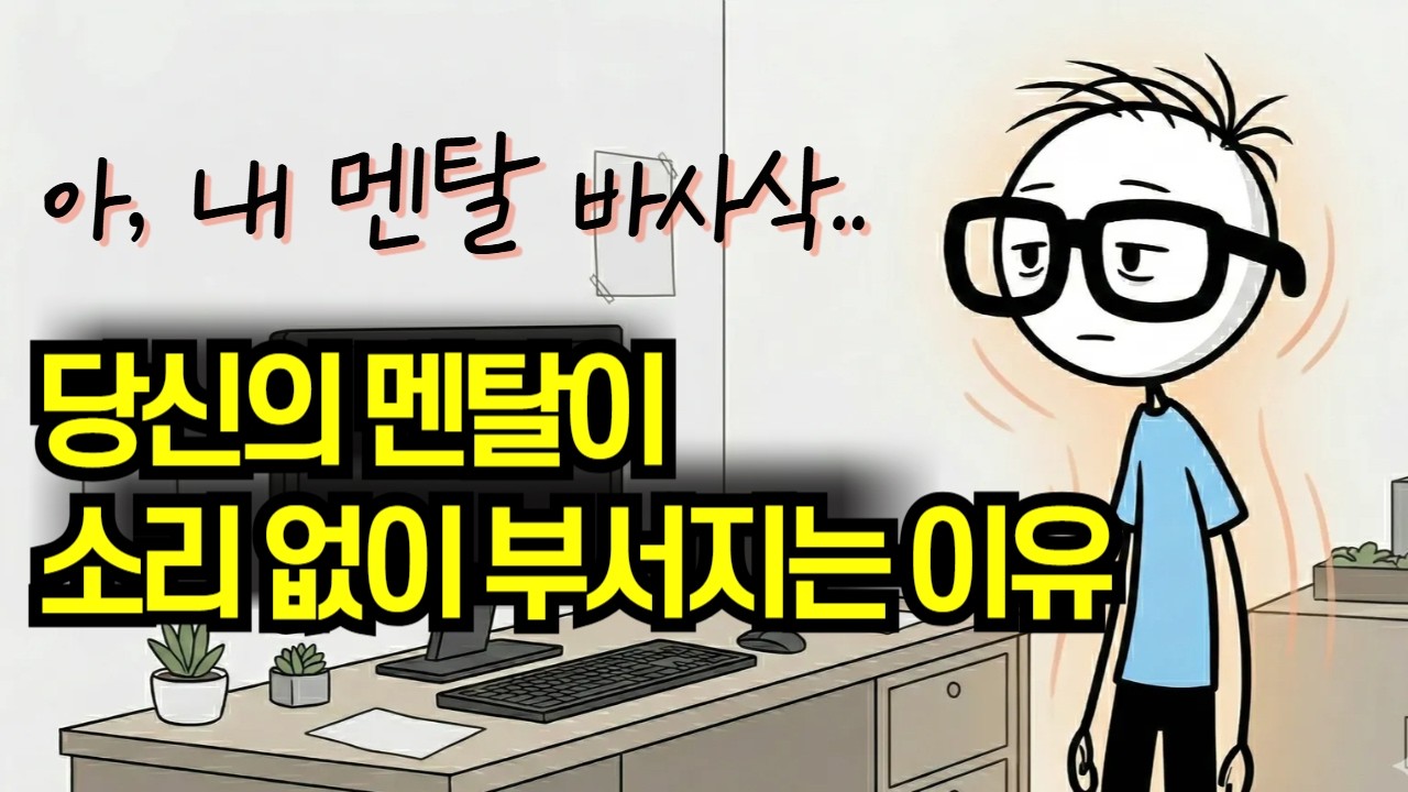 '멘탈 바사삭....' 당신의 멘탈이 소리 없이 부서지는 이유