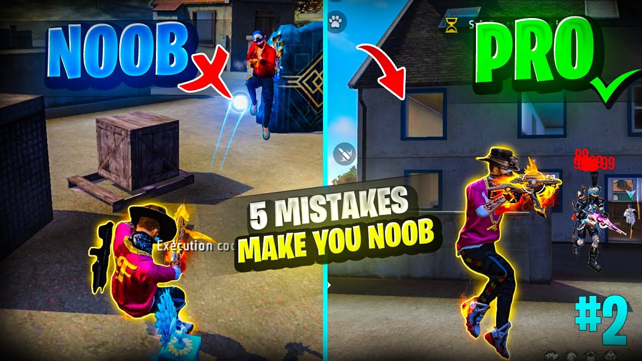 HOW TO BECOME NOOB TO PRO PLAYER IN FREE FIRE 🔥| TOP 10 PRO TIPS WITH SOLO VS SQUAD GAMEPLAY
