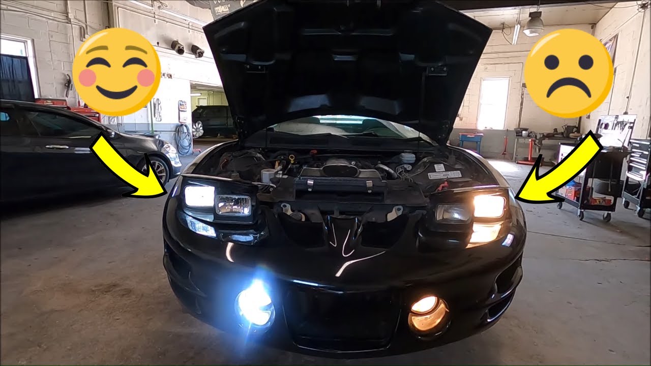 We Put The BEST LED Headlights In This OLD Trans Am!  SHOCKING DIFFERENCE!