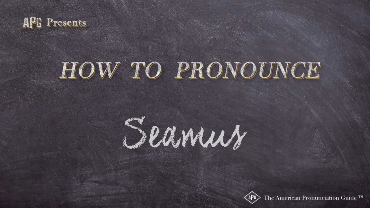 How to Pronounce Seamus (Real Life Examples!)