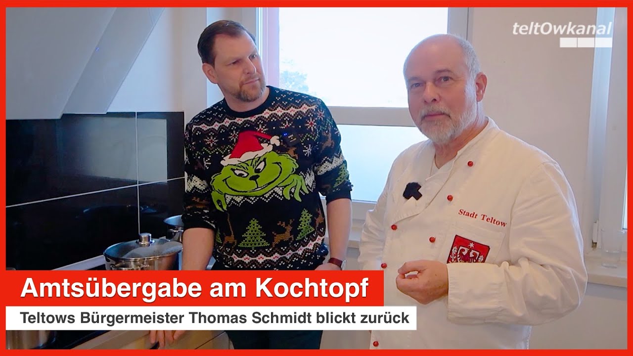 Amtsübergabe am Kochtopf | Teltows Bürgermeister Thomas Schmidt blickt zurück