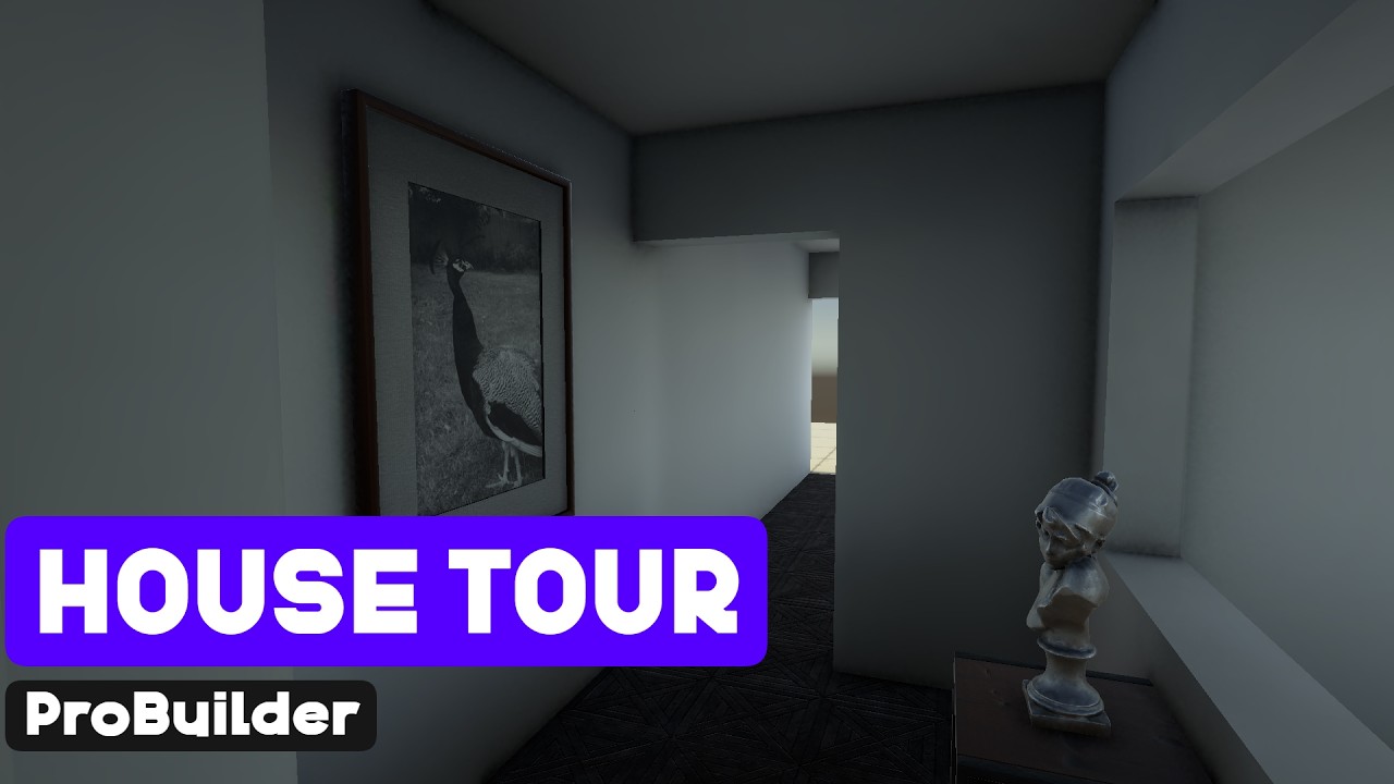 What a House Built Using ProBuilder Looks Like in Unity 6