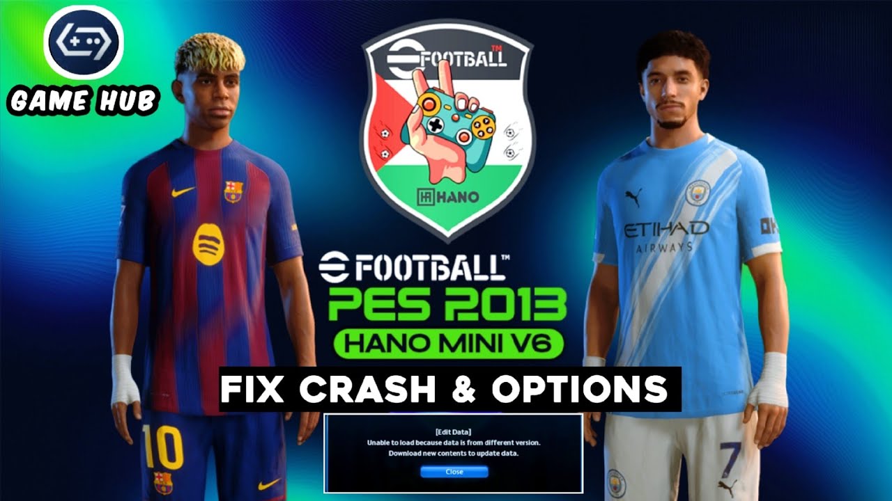 CUMA 3 GB..!!! PES 2013 Update Patch 2026 Hano Mini Patch | Game Hub Emulator Android