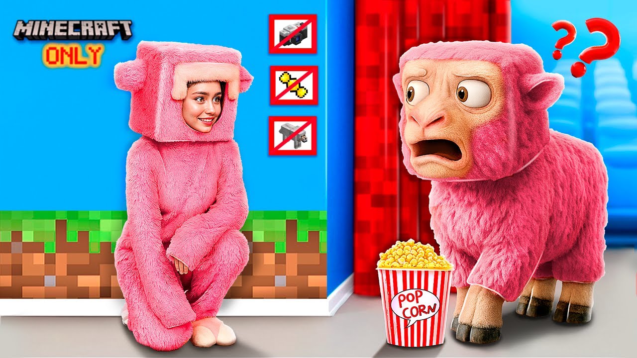 Fake vs Real MINECRAFT! O Filme Minecraft na Vida Real!