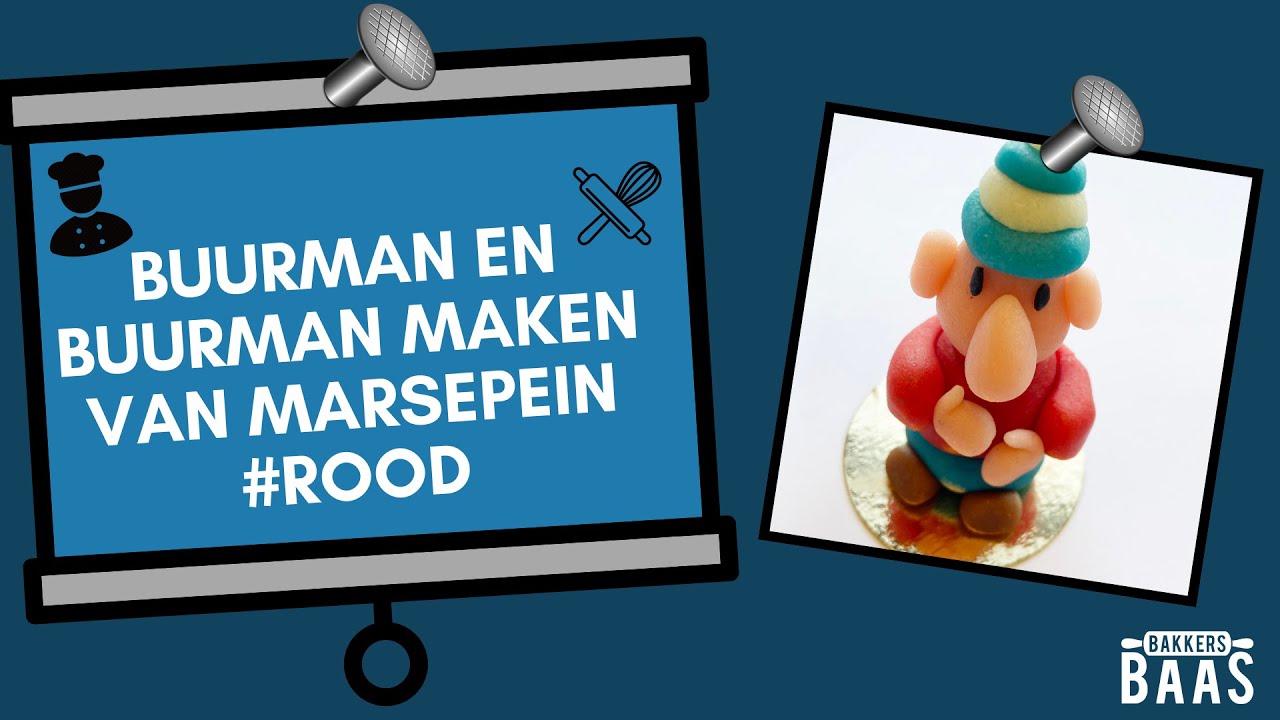 Buurman en Buurman maken van marsepein 