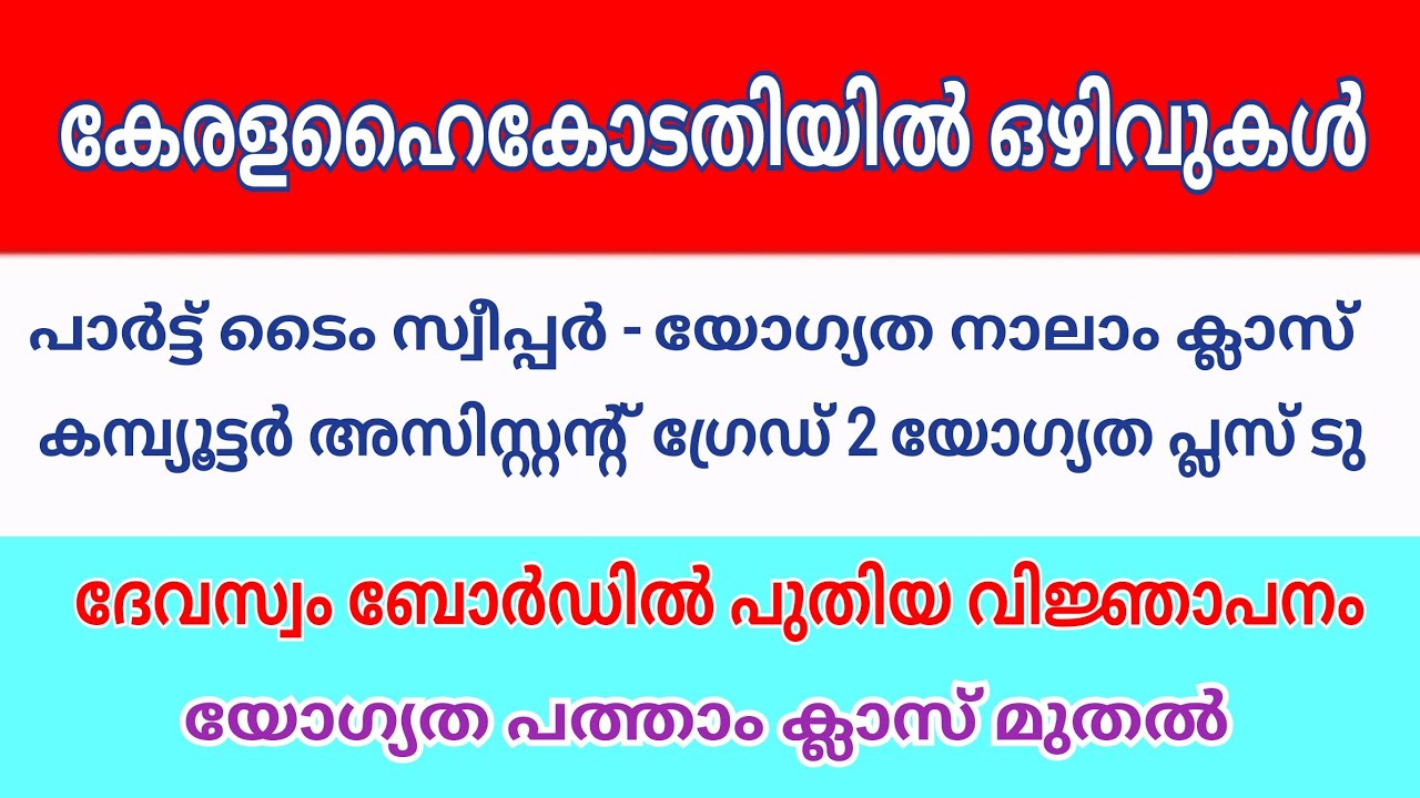 Devaswom Board (Kerala )requitment