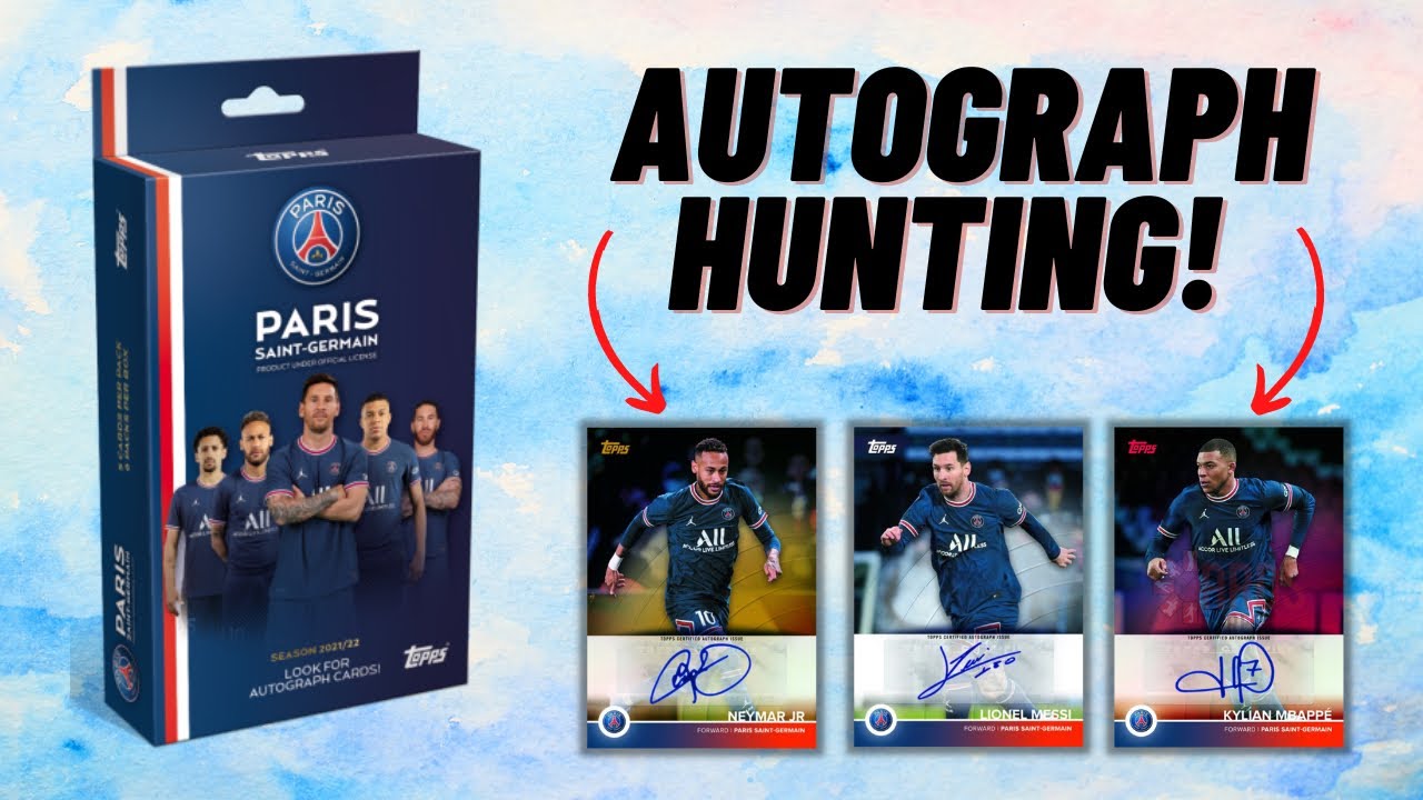 Topps PSG team set box opening! Hunting for Mbappe’s first autograph card!
