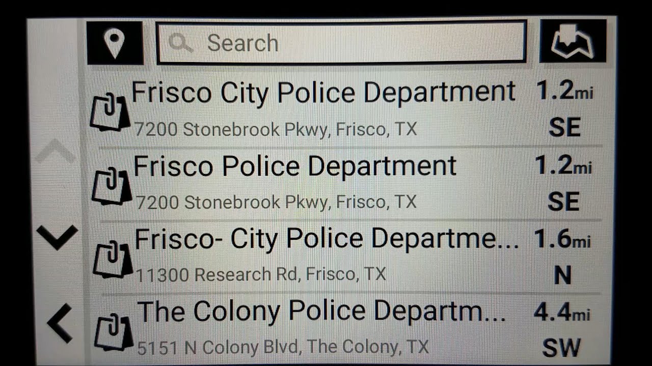 Garmin GPS Home Location security options
