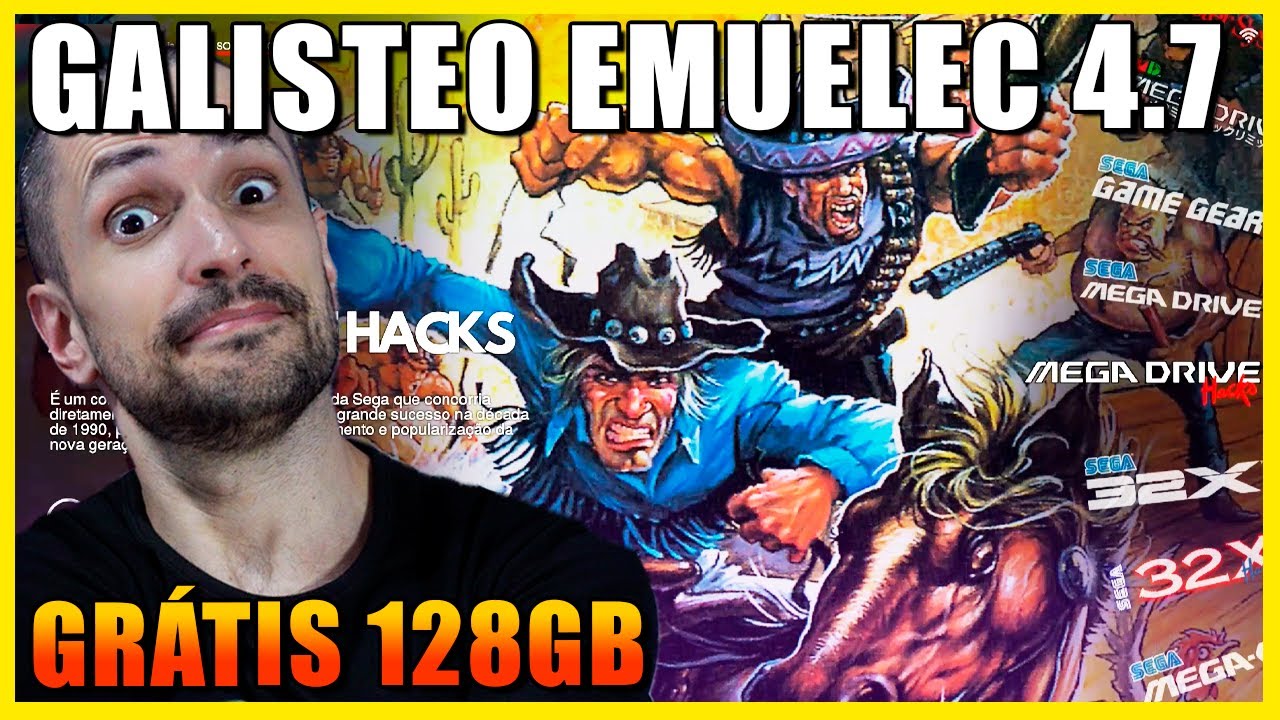 NOVA imagem GALISTEO COBALTO EMUELEC 4.7 128gb TV Box/game stick Amlogic S905x3 s905x4 S905x2 S922x