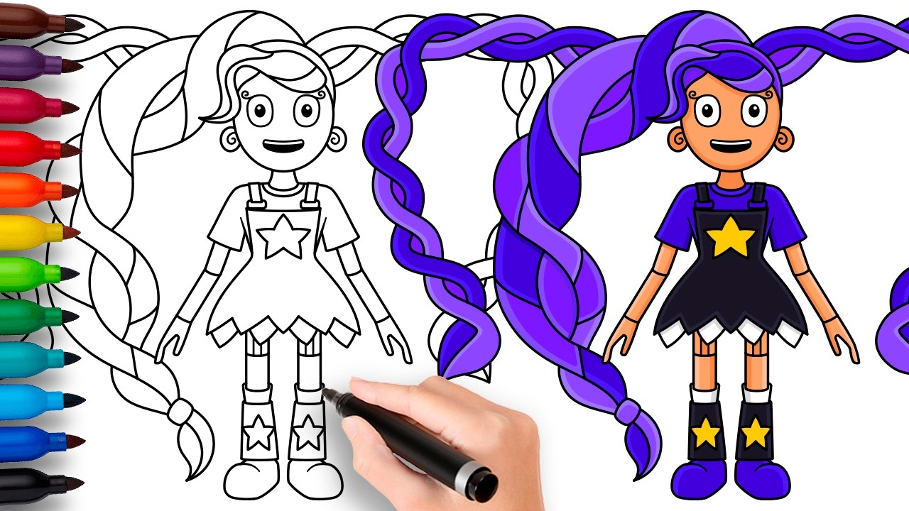 HOW TO DRAW LILY | Poppy Playtime: Chapter 5: Broken Things - Easy Step by Step Drawing