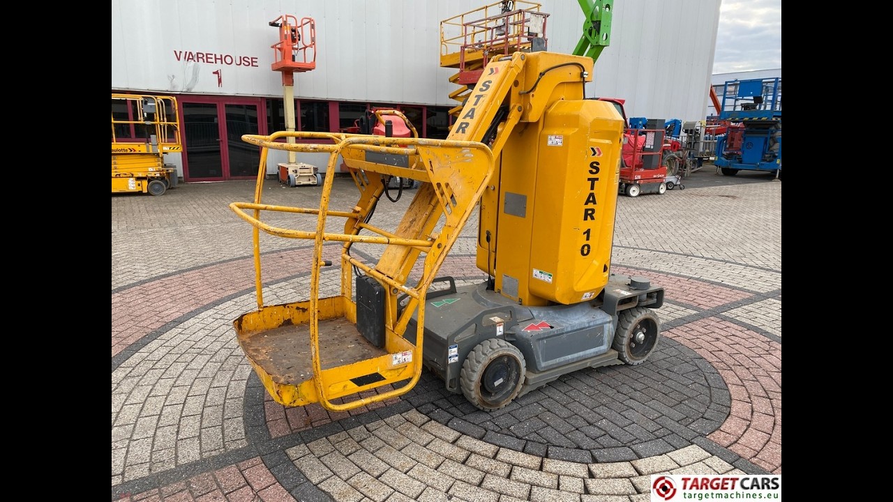 783761 HAULOTTE STAR 10 VERTICAL MAST AERIAL WORK LIFT PLATFORM W/JIB ELECTRIC 2015 1000CM ME114271