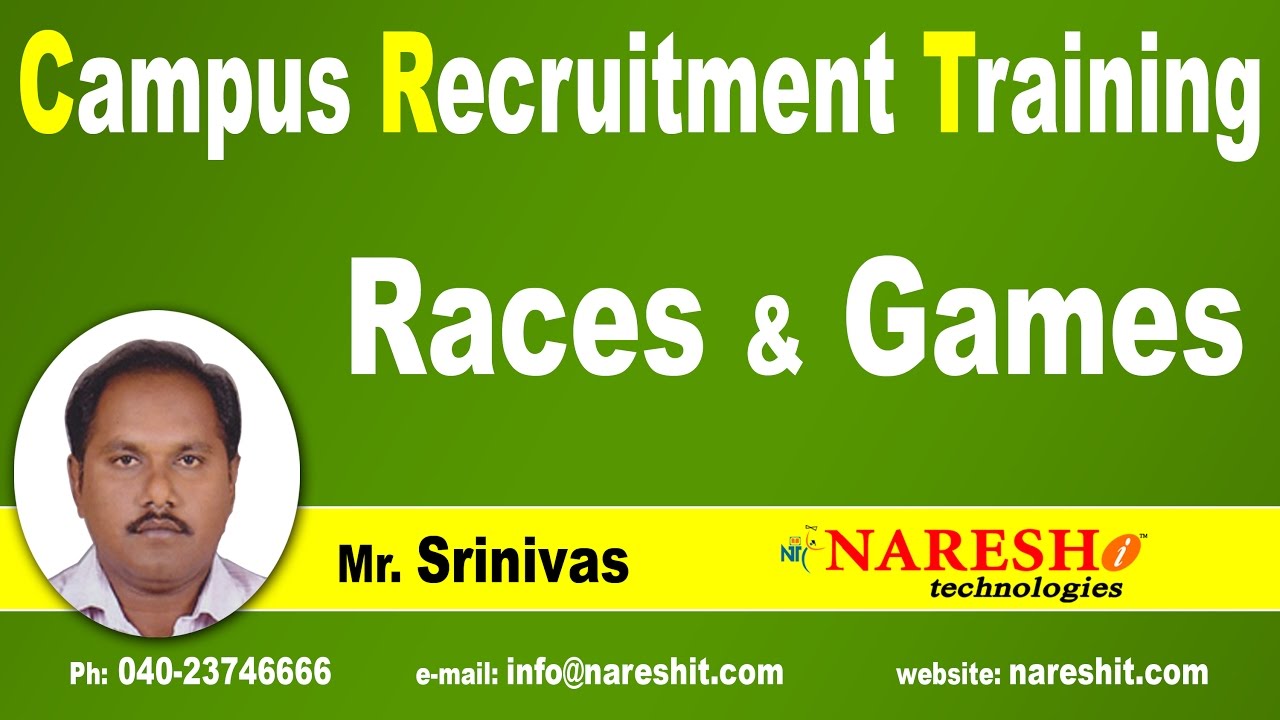 Races and Games Problems Shortcuts and Tricks | CRT Training