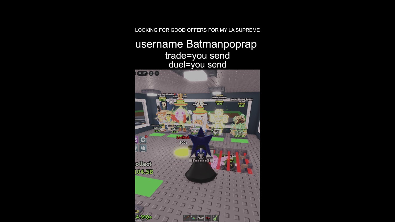 STREAMING SAB USERNAME BATMANPOPRAP #stealabrainrot  #roblox