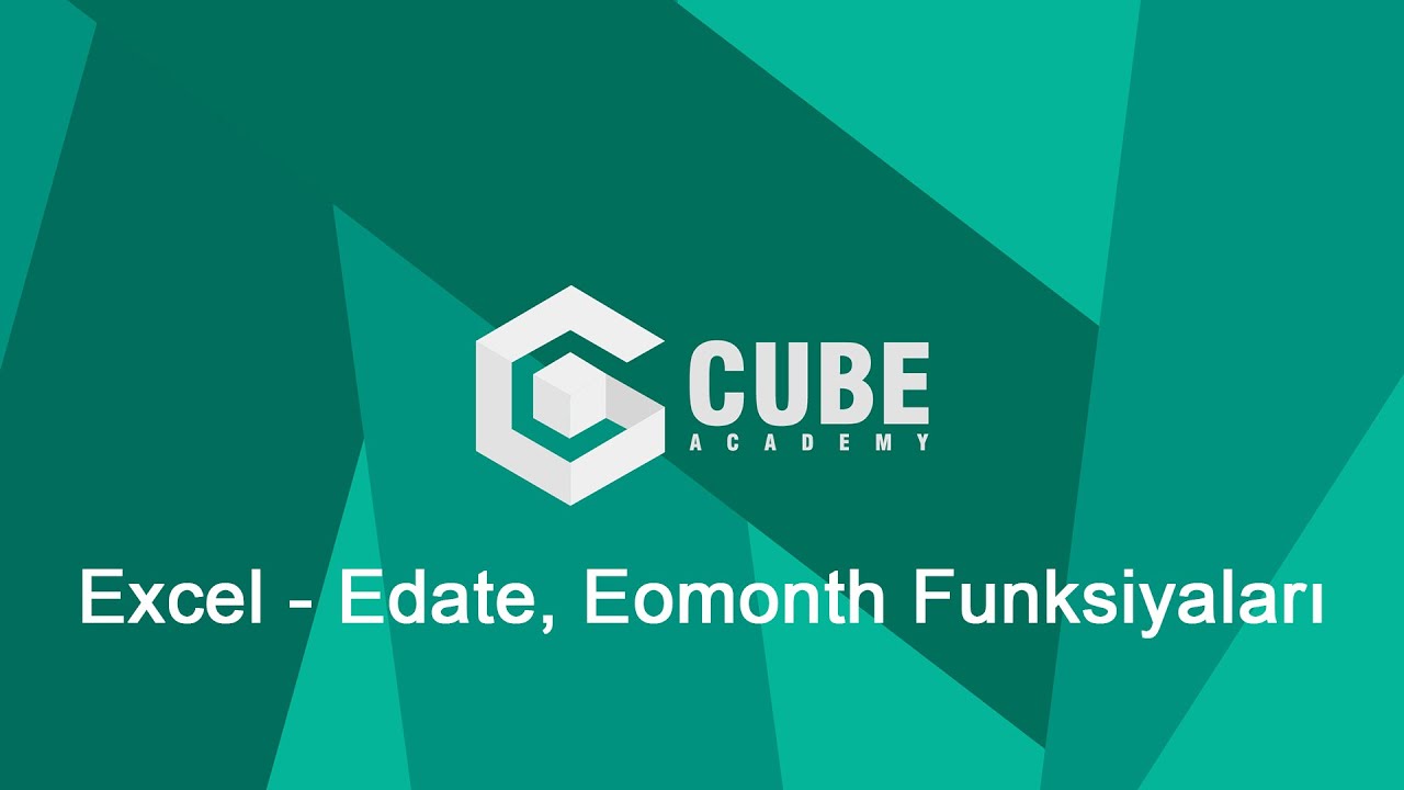 Excel - Edate, Eomonth funksiyaları