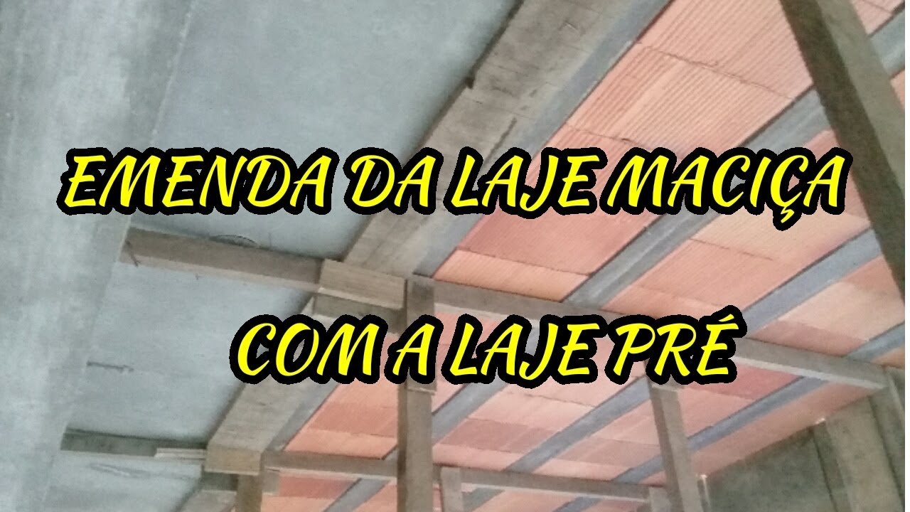 Pedreiro mostra como fazer a emenda da laje maciça com a laje pré.