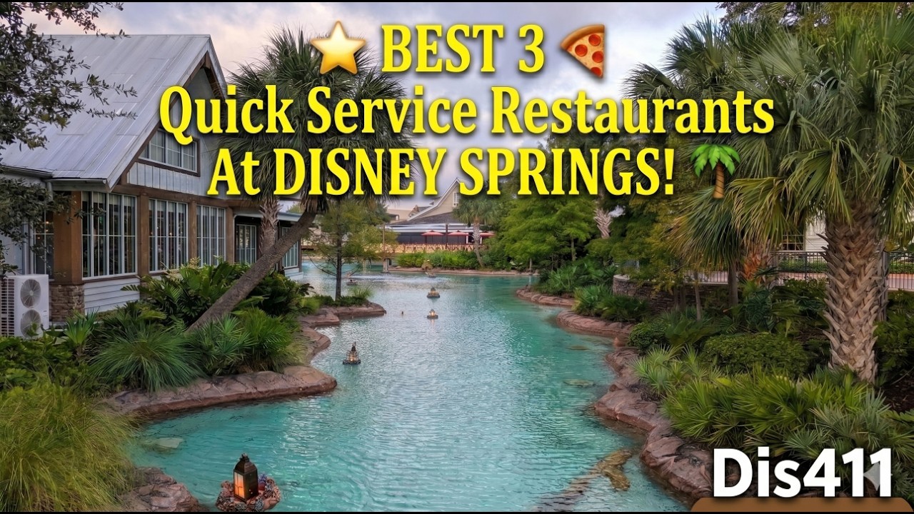 Top 3 Disney Springs Quick Service Restaurants You MUST Try🍕| Disney World #dis411 #disneyfood #wdw