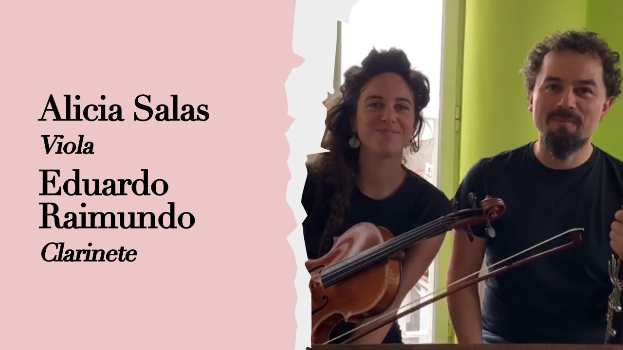 Alicia Salas Ruiz, viola, y Eduardo Raimundo Beltrán, clarinete de la Orquesta Nacional de España