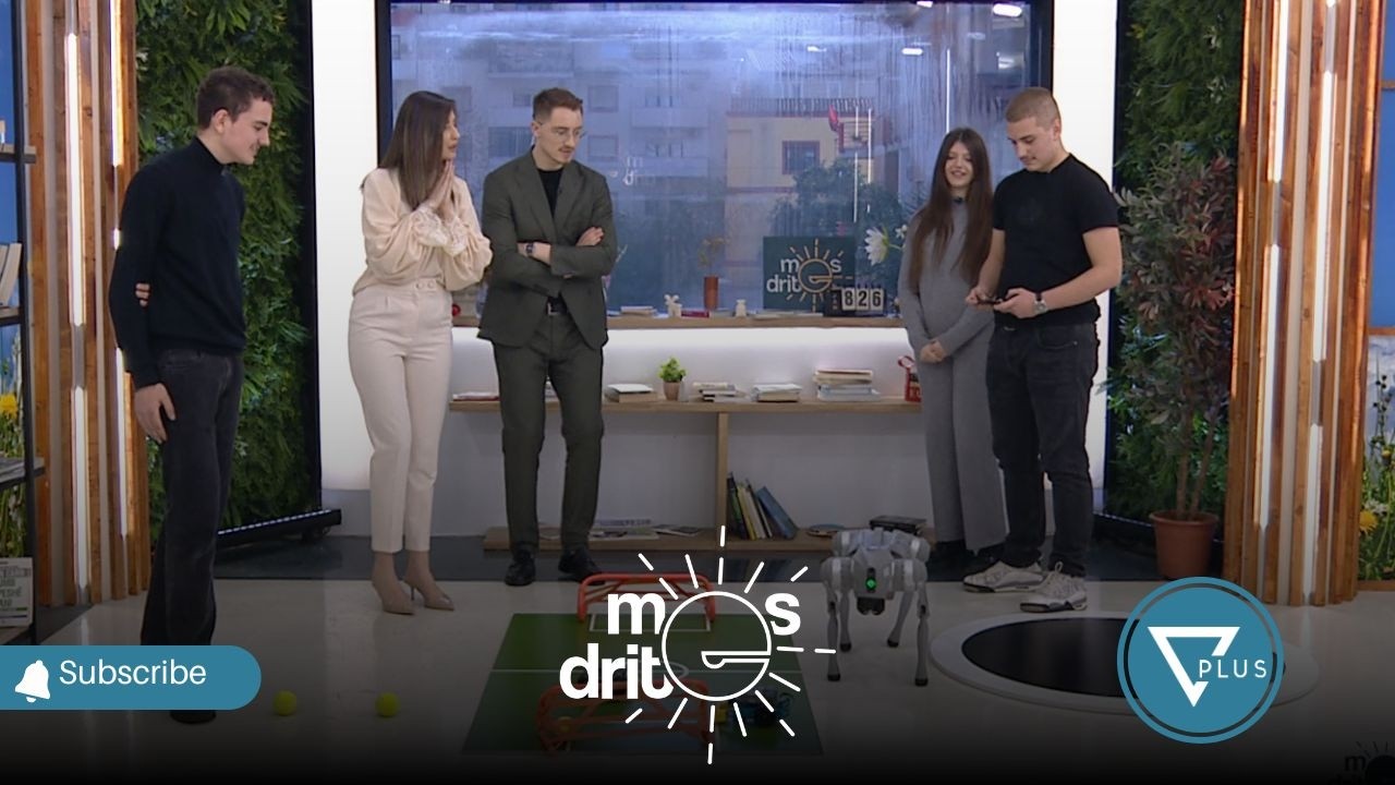 Habit QENI ROBOT në studio! Lëvizjet e tij gati perfekte me qenin e vërtetë!