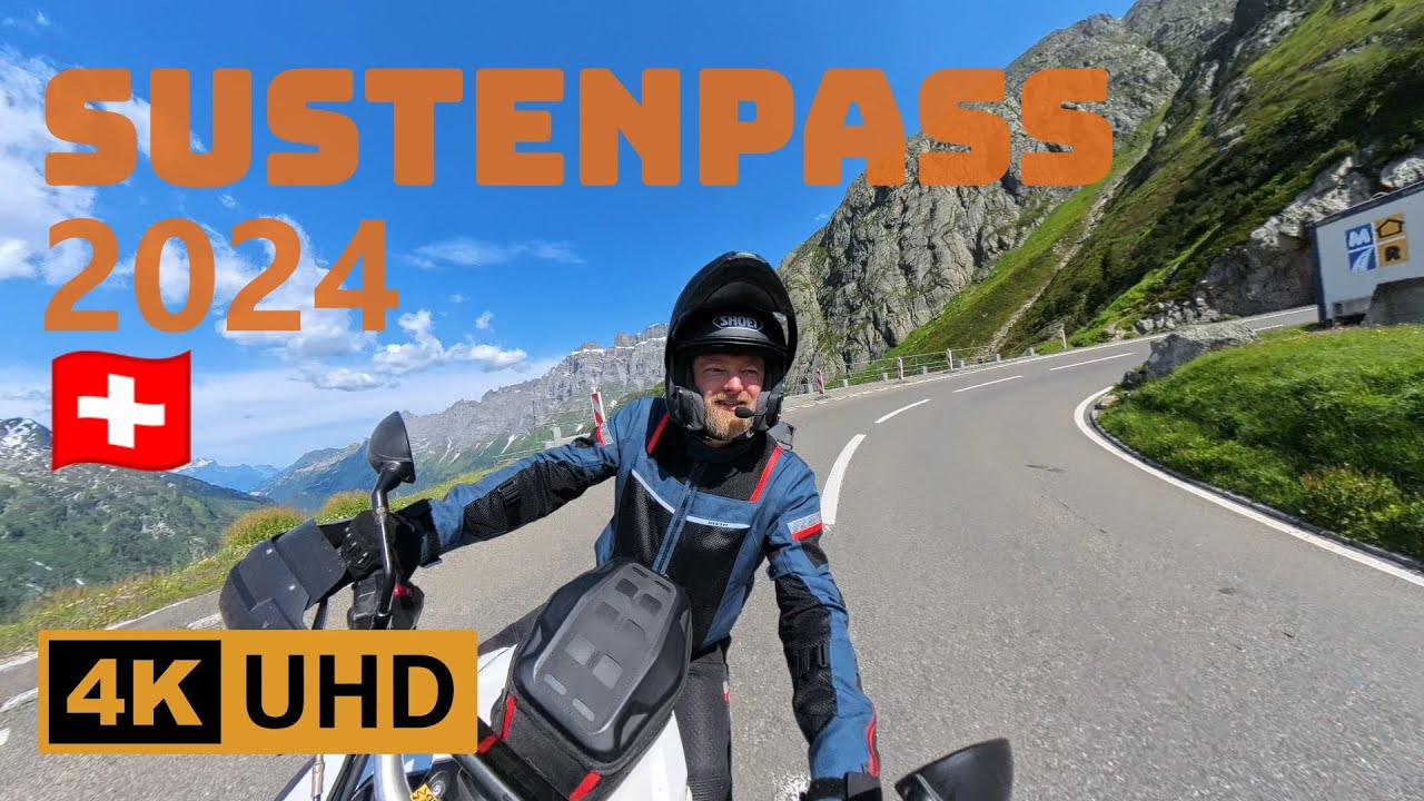 2024 Sustenpass Switzerland - From Wassen to Innertkirchen by Motorbike in 4K UHD