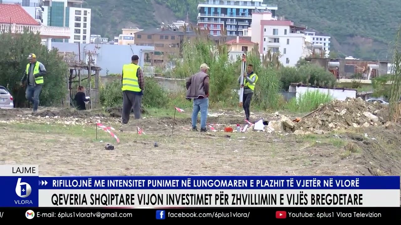 Rifillojnë me intensitet punimet në Lungomaren e Plazhit të Vjetër në Vlorë