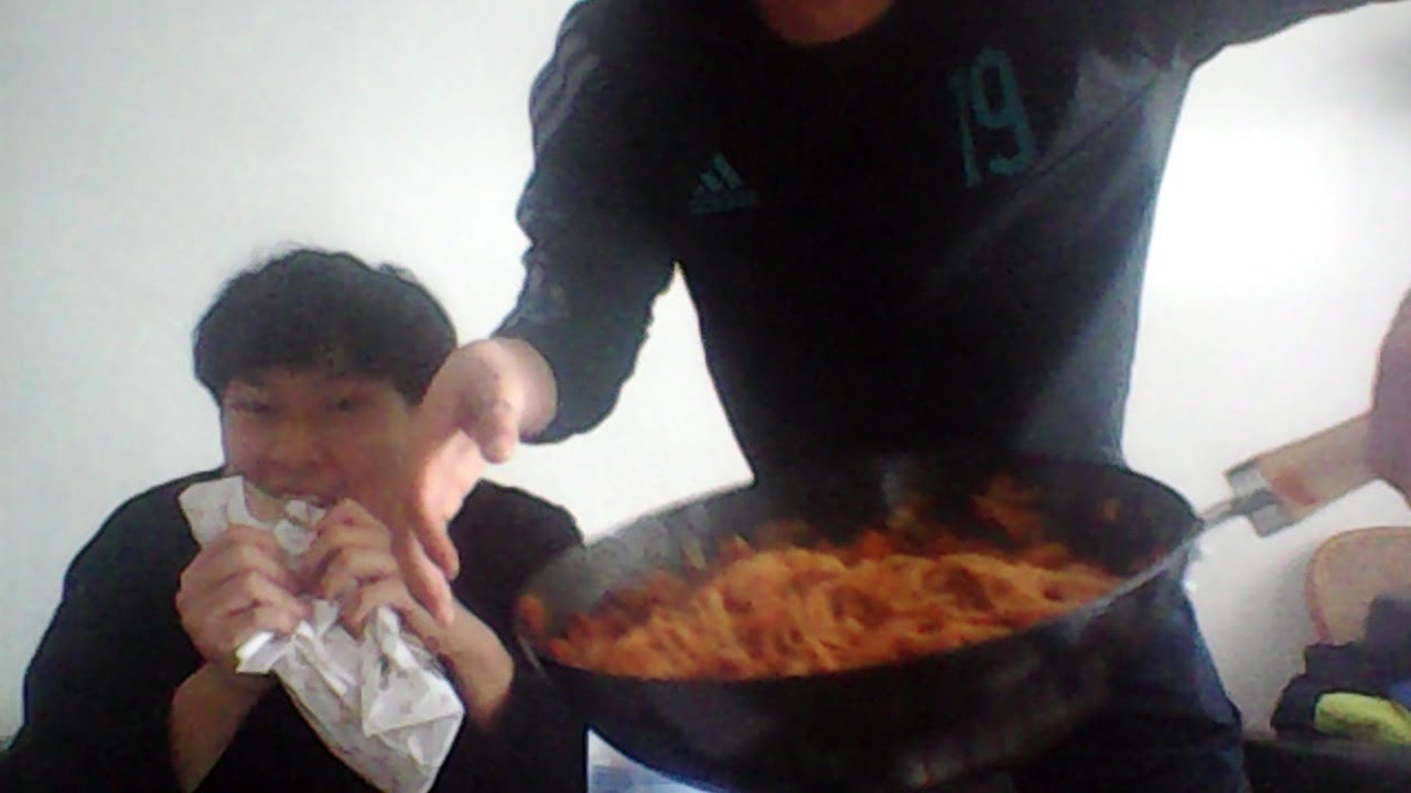 스파게티먹방