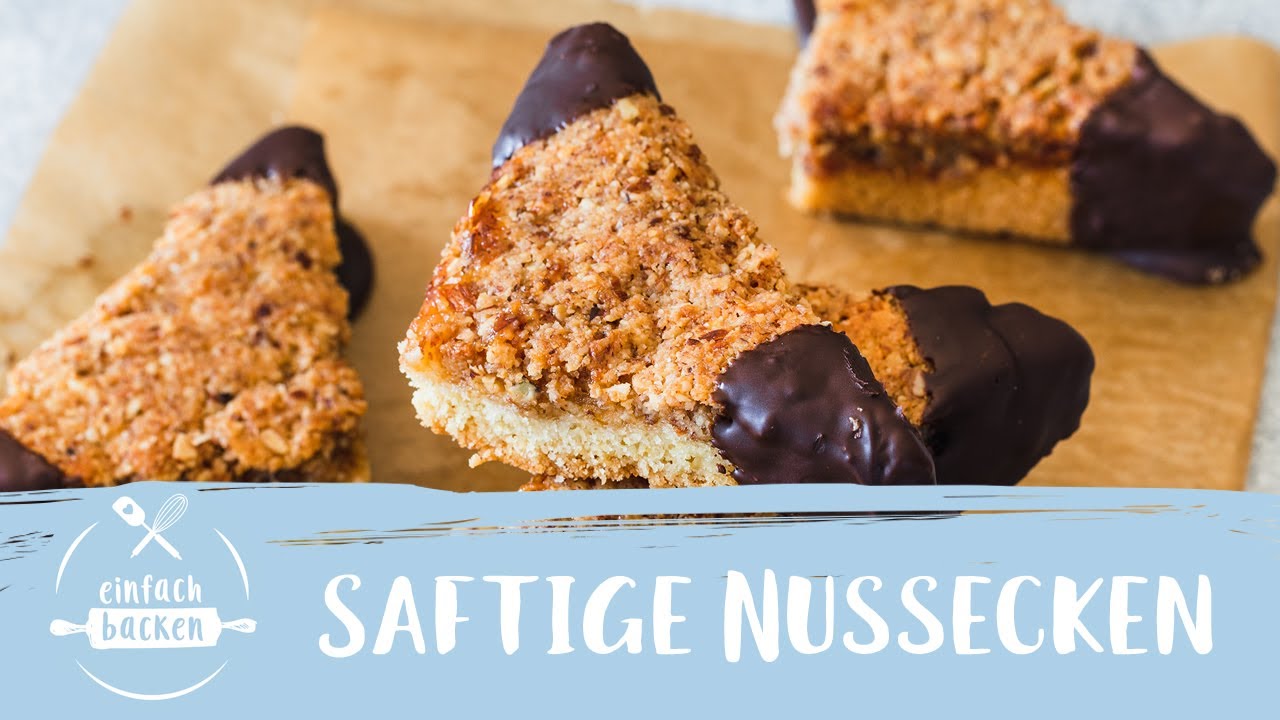 Nussecken – nach Omas Rezept | Einfach Backen