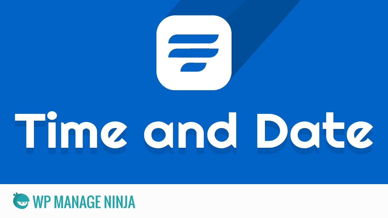 Time & Date Input Field in WP Fluent Form WordPress Plugin