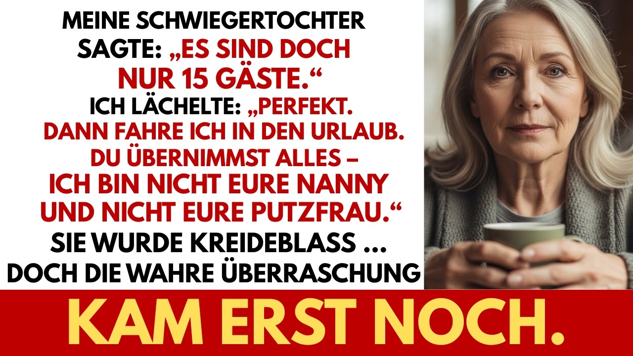 Meine Schwiegertochter ladt ihre Familie zu Weihnachten ein   perfekt ich verreise  Sollen sie mal
