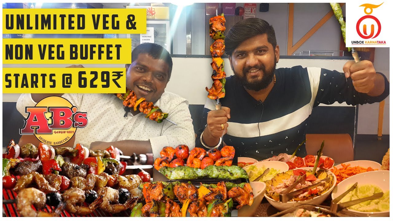 Absolute Barbecues Review | Unlimited Buffet for Rs 629 | Unbox Karnataka | Kannada Food Review