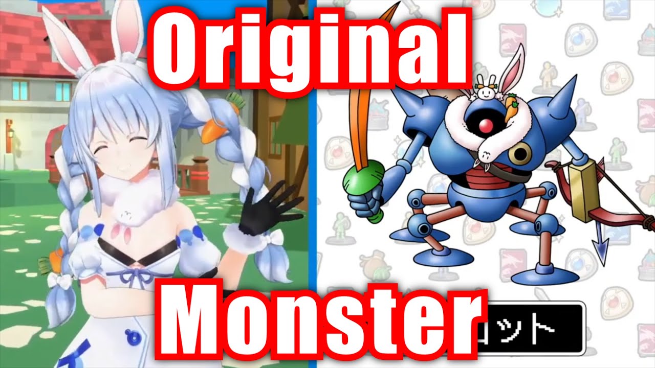 Pekora appears as an Original Monster in the new Dragon Quest Treasures
