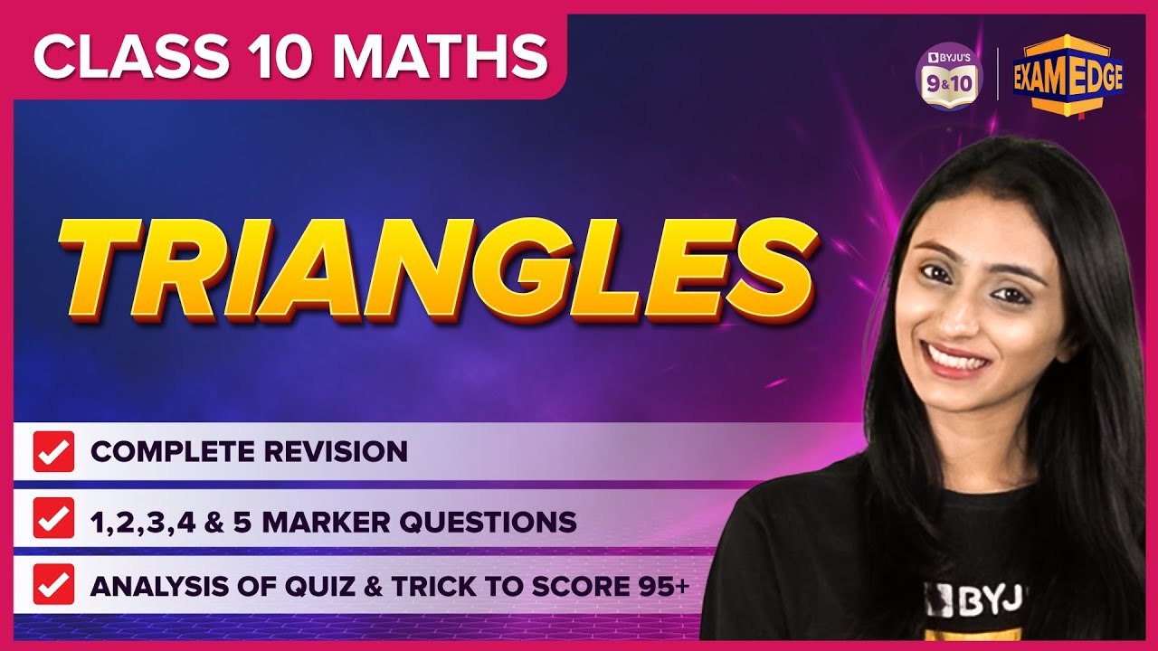 Triangles | Concept and Important Questions | Chapter 06 |Class 10 |CBSE Boards 2024 | Exam Edge
