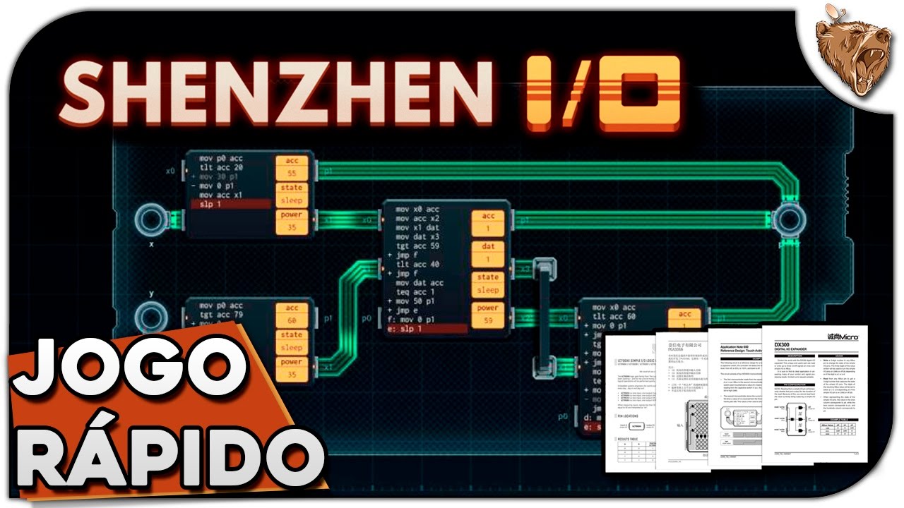 Jogo Rápido: Shenzhen I/O - Gameplay Português Vamos Jogar PT-BR