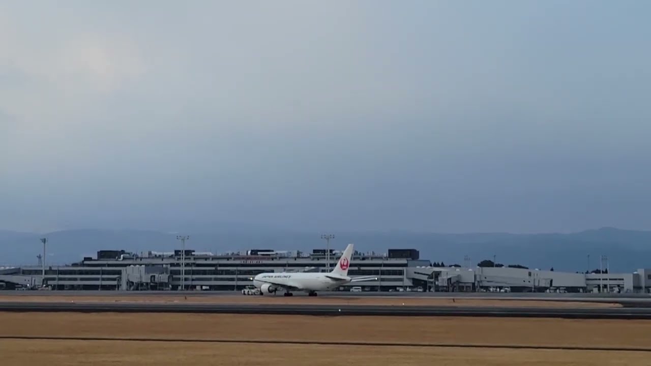KMJ to HND JAL632便 離陸までの記録 プッシュバック〜テイクオフ/JAL632 Kumamoto to Haneda: Full Takeoff Record (w/ Airband)