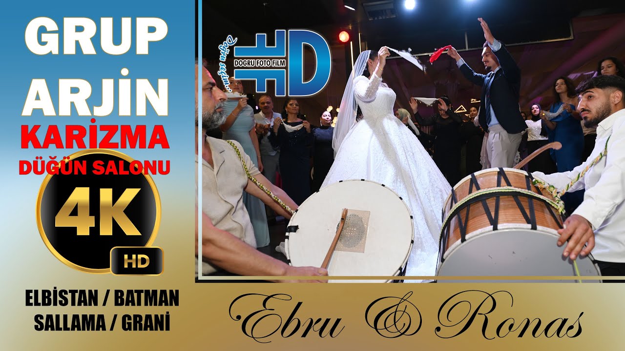 GRUP ARJİN / KARİZMA DÜĞÜN SALONU / SALLAMA 4K [ Ebru & Ronas ] {--- www.dogrufilm.de ---}