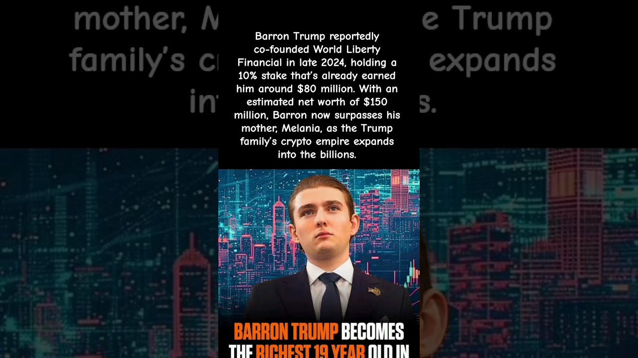 $150M at 18?! Barron Trump Just Outsmarted the Crypto Game #trump #barrontrump